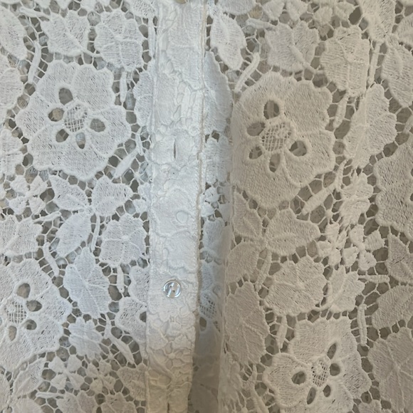 Anthropologie White Lace Blouse - Picture 3 of 5